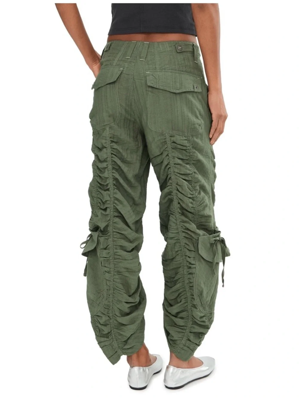 Free People Scorpio Shirred pants - Picture 3 of 8